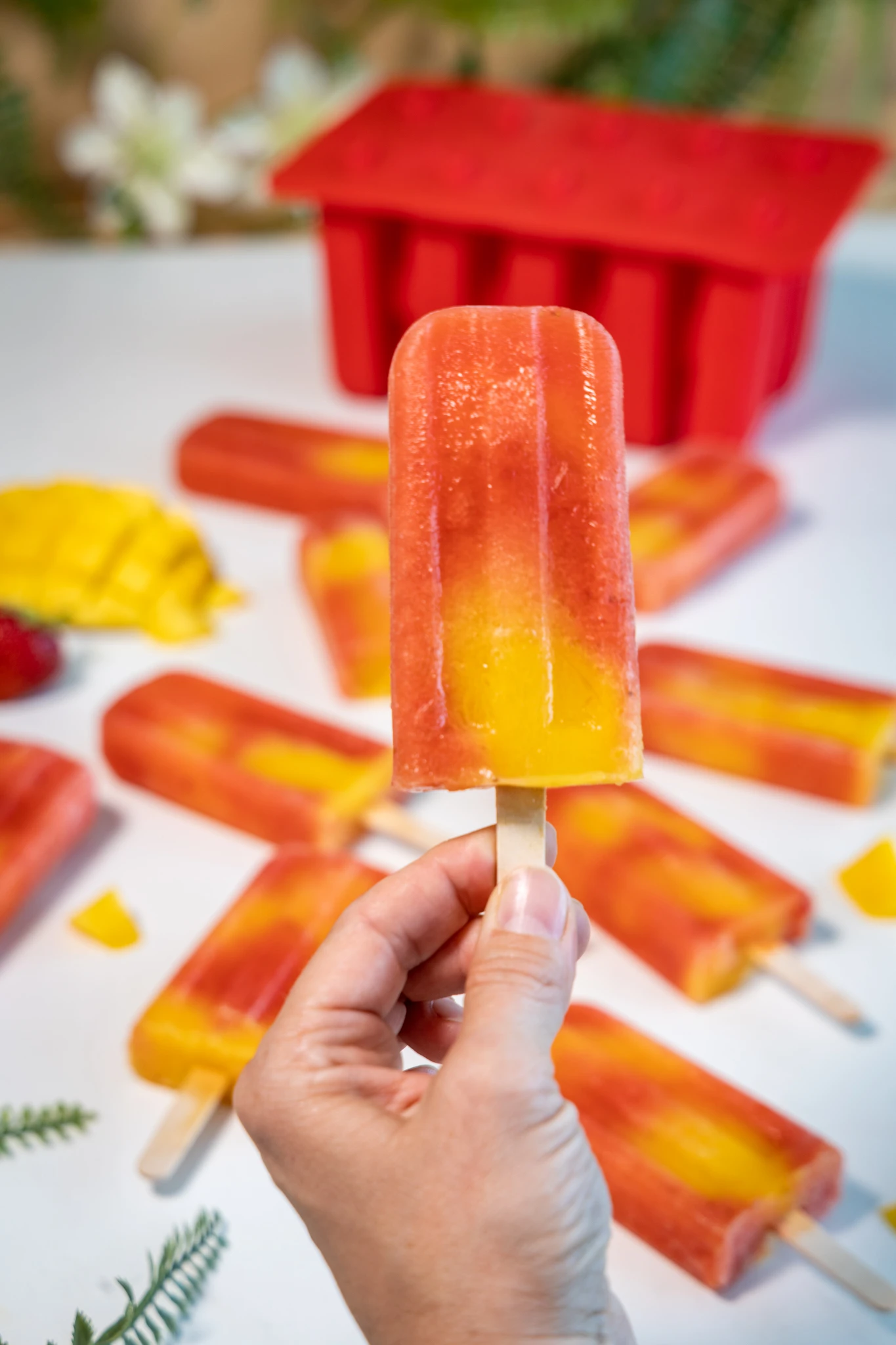 Sareva IJsjesmaker - 10 Ijsjes - Rood - Siliconen - Easy Release - Herbruikbaar 2 Sareva IJsjesmaker - 10 Ijsjes - Rood - Siliconen - Easy Release - Herbruikbaar - Afbeelding 2