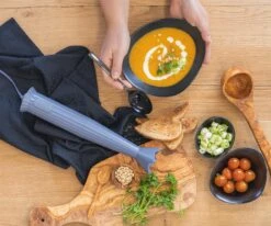 Alessi Staafmixer Set Plissé - Grijs - Michele De Lucchi - MDL10S G -Keukenbenodigdheden Winkel staafmixer 3 1